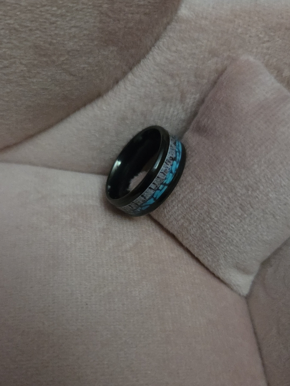 Ring Black and Teal - Unbranded Wearable Size 9 NWOT